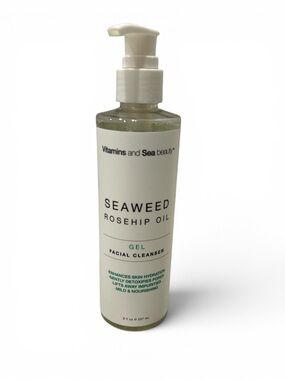 Vitamins and Sea Beauty Seaweed Rosehip Oil Gel Facial Cleanser - New